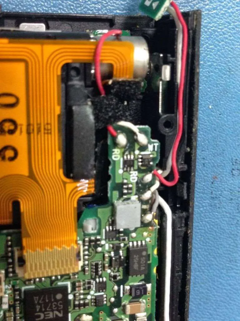 conexión de la optica rota de camara digital nikon