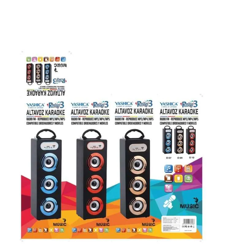 diseño de caja OEM altavoz karaoke mp3 chino Juan Luis Martel