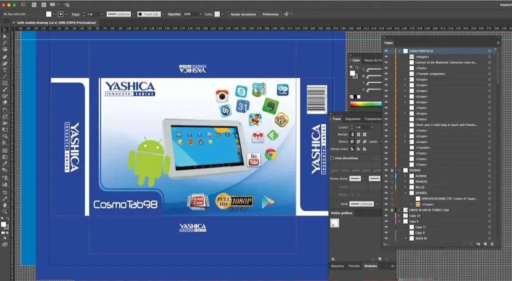 diseño de caja OEM tablet chino Juan Luis Martel
