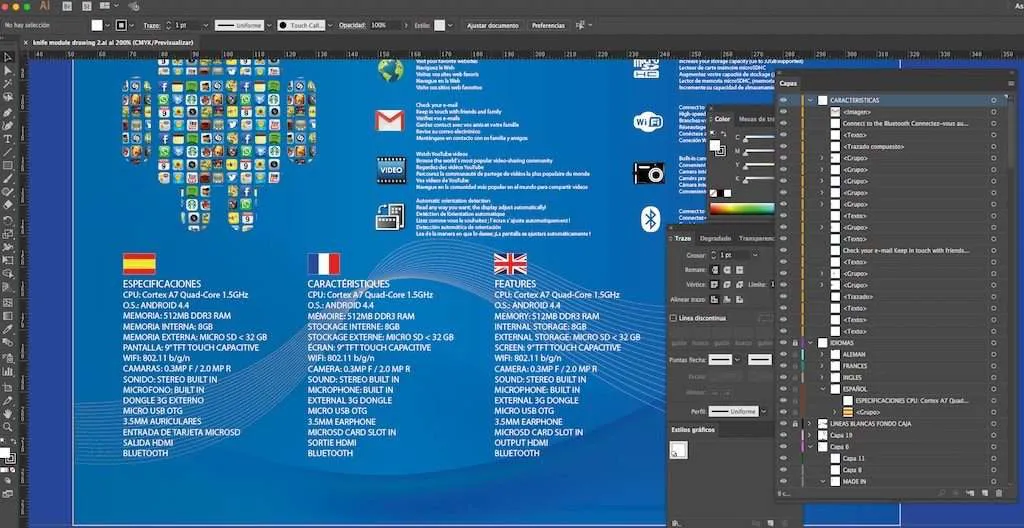 diseño de caja OEM traducccion al español Juan Luis Martel