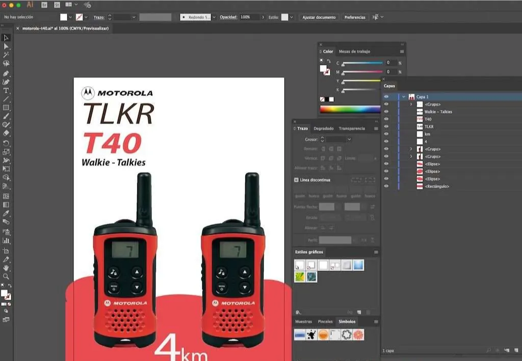 diseño de caja OEM walkie motorola cpo Juan Luis Martel