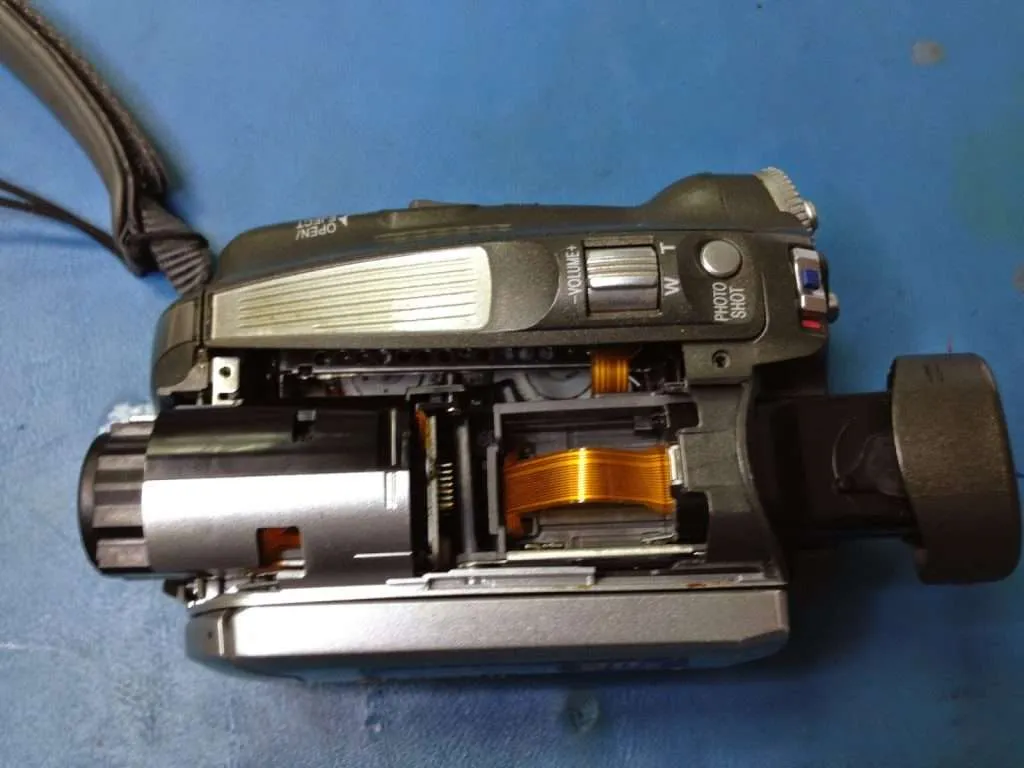 avería de LCD que no se ve en video camara de panasonic