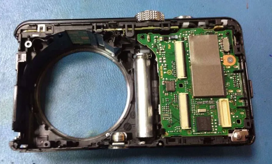 frontal de la camara de fotos panasonic