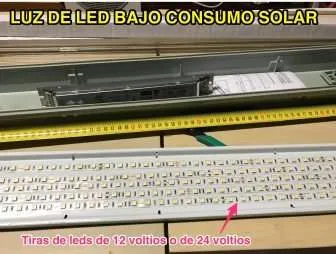 Construcción de luz solar de bajo consumo a diodos leds