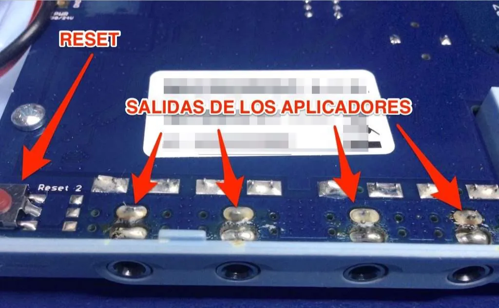 reparación de biomag lumina salida de los aplicadores averiados