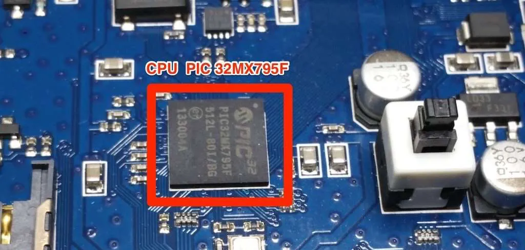 reparación de biomag lumia circuito microprocesador o cpu PIC de microchip