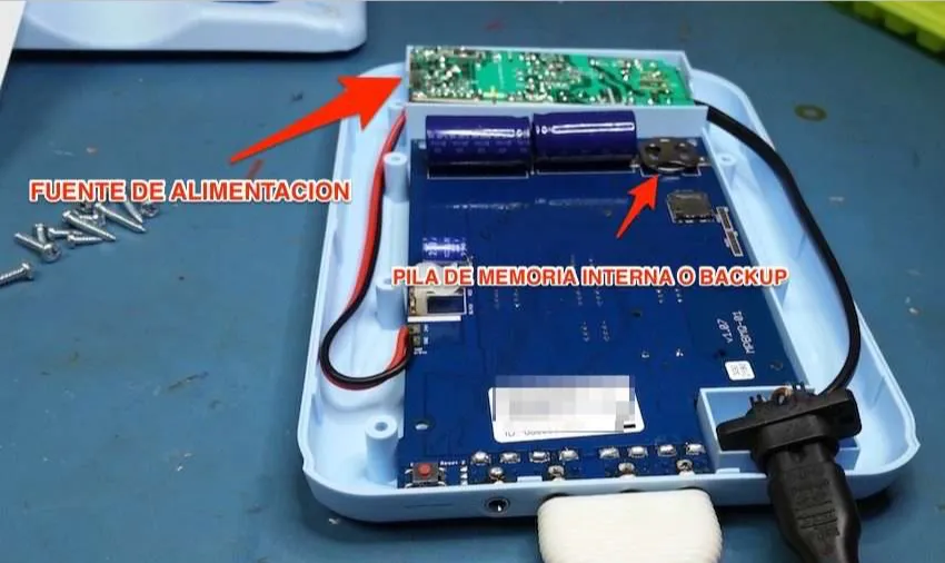 reparación de biomag lumina fuente de alimentación y pila de backup
