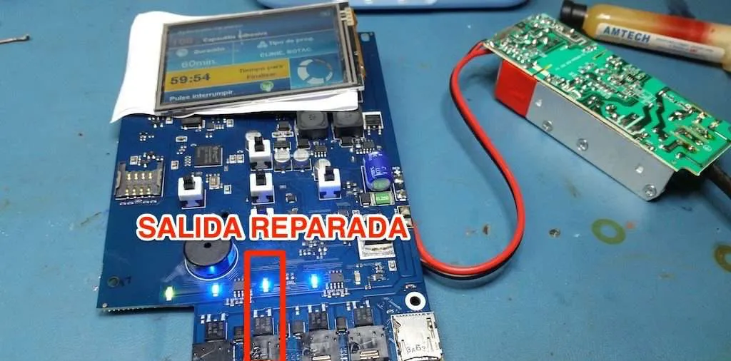 reparación de biomag lumina salida reparada