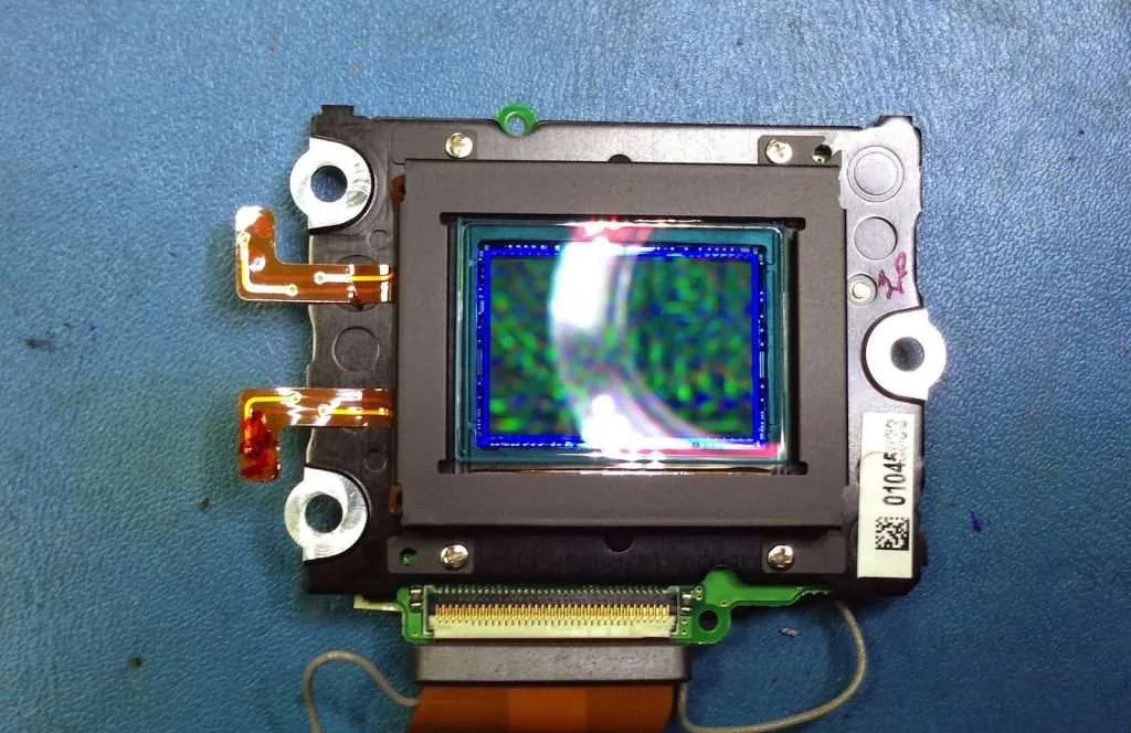 Limpieza del CCD de en cámara fotográfica Nikon