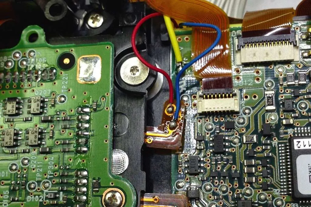 Conexiones eléctricas del CCD